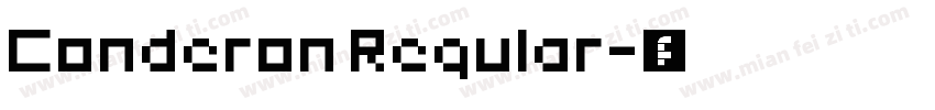 Conderon Regular字体转换